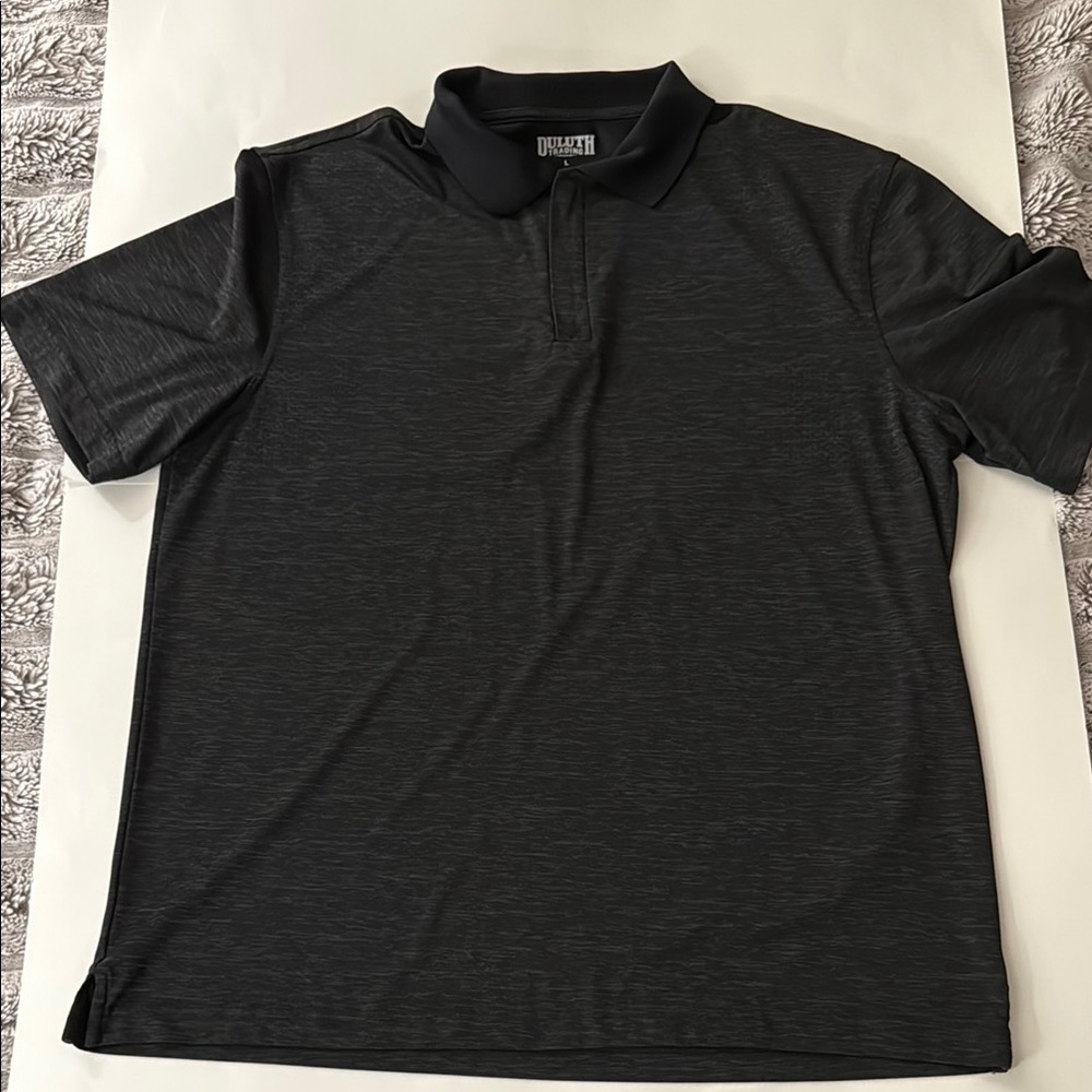 Duluth Trading Co Men's Charcoal Polo Shirt - L